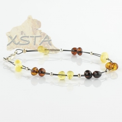 Polished mix amber bracelet baroque